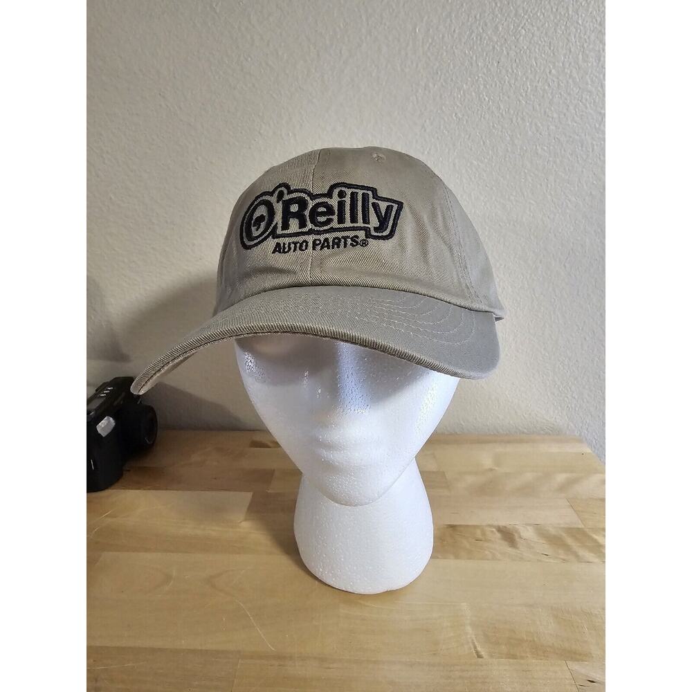 O’Reilly Auto Parts Gray‎ Khaki Adjustable Baseball Cap Hat